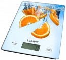 Весы кухонные Lumme LU-1340 апельсиновый фреш разноцветный рисунок