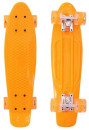 Скейтборд RT Classic 22" 56x15 YQHJ-11 пластик со светящимися колесами цвет оранжевый 171203