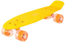 Скейтборд RT Classic 22" 56x15 YQHJ-11 пластик со светящимися колесами цвет оранжевый 1712032