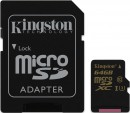 Карта памяти Micro SDXC 64GB Class 10 Kingston SDCG/64GB + адаптер SD2