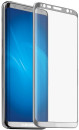 Защитное стекло DF sColor-18 для Samsung Galaxy S8 3D с рамкой серебристый2