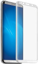 Защитное стекло DF sColor-18 для Samsung Galaxy S8 3D с рамкой белый2