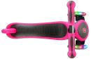 Самокат трехколёсный Y-SCOO  GLOBBER PRIMO PLUS TITANIUM с 3 светящимися колесами Neon Pink 442-1324