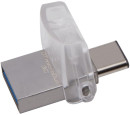 Флешка 128Gb Kingston DTDUO3C/128GB USB 3.0 серый2