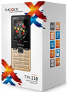 Мобильный телефон Texet TM-230 золотистый 2.4"6