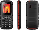 Мобильный телефон Texet TM-504R черный красный 1.77"3