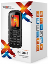 Мобильный телефон Texet TM-504R черный красный 1.77"4