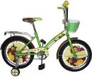 Велосипед двухколёсный Navigator "Маша и Медведь" 18" желто-зеленой