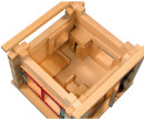 Деревянный конструктор Пелси Избушка теремок с куклами, мебелью и росписью 94 элемента  К582 кмр3