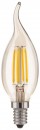 Лампа светодиодная E14 5W 4200K свеча на ветру прозрачная 4690389085918