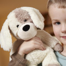 Мягкая игрушка-грелка собака Warmies Cozy Plush Собачка бежевый текстиль искусственный мех CP-PUP-22