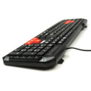 Клавиатура проводная Dialog KM-015U USB черный красный8
