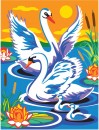 Набор для росписи по холсту Креатто Лебеди от 3 лет 308952