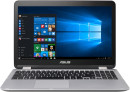 Ноутбук ASUS TP501UQ-DN081T 15.6" 1920x1080 Intel Core i7-7500U 1 Tb 8Gb nVidia GeForce GT 940M серый Windows 10 90NB0CV1-M00930