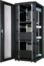 Шкаф напольный 19" 36U Estap CloudMax CLD70636U6010BR1R1 600x1000mm передняя дверь двустворчатая перфорированная задняя дверь двустворчатая перфорированная черный