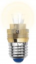 Лампа светодиодная (10063) E27 5W 3000K шар прозрачный LED-G45P-5W/WW/E27/CL ALC02GD