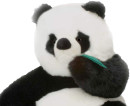 Мягкая игрушка панда Hansa Панда 78 см белый черный искусственный мех текстиль синтепон 17482