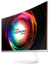 Монитор 27" Samsung LC27H711QEIXCI белый серебристый VA 2560x1440 300 cd/m^2 4 ms HDMI Mini DisplayPort3