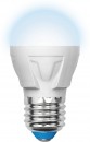 Лампа светодиодная шар Uniel UL-00000693 E27 6W 4500K LED-G45-6W/NW/E27/FR/DIM PLP01WH