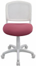 Кресло детское Бюрократ CH-W296NX/26-31 спинка сетка белый TW-15 сиденье розовый 26-312