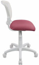 Кресло детское Бюрократ CH-W296NX/26-31 спинка сетка белый TW-15 сиденье розовый 26-313