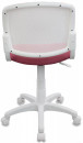 Кресло детское Бюрократ CH-W296NX/26-31 спинка сетка белый TW-15 сиденье розовый 26-314