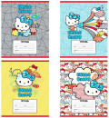 Тетрадь школьная Action! "Hello Kitty" 12 листов линейка скрепка HKO-AN-1201/1-3