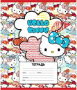 Тетрадь школьная Action! "Hello Kitty" 12 листов линейка скрепка HKO-AN-1201/1-34