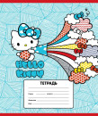Тетрадь школьная Action! "Hello Kitty" 12 листов линейка скрепка HKO-AN-1201/1-36