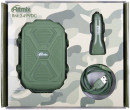 Портативное зарядное устройство Ritmix RM-3499DC 10000мАч зеленый + автомобильная зарядка + кабель3