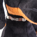 Мягкая игрушка собака BUDI BASA "Ваксон в ошейнике" 27 см коричневый искусственный мех пластик текстиль2
