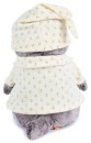 Мягкая игрушка кот BUDI BASA "Басик в пижаме" 30 см серый текстиль искусственный мех Ks30-0243