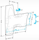 Кронштейн Holder LCDS-5062 белый для ЖК ТВ 19-32" настенный от стены 105мм наклон +15°/-25° поворот 50° до 30кг2
