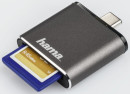 Картридер внешний Hama H-124186 USB3.1 серый 001241864