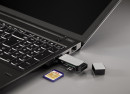 Картридер внешний Hama H-123900 USB3.0 серебристый 001239004