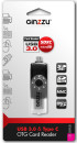 Картридер внешний Ginzzu GR-589UB USB 3.0/OTG microUSB черный3