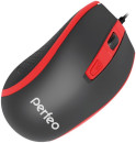 Мышь проводная Perfeo "Profil" чёрный красный USB PF-383-OP-B/RD2