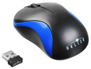 Мышь беспроводная Oklick 605SW чёрный синий USB