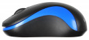 Мышь беспроводная Oklick 605SW чёрный синий USB3