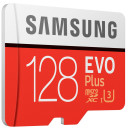 Карта памяти Micro SDXC 128Gb Class 10 Samsung EVO PLUS UHS-I U3 чтение 100Мб\\c запись 90Мб\\с MB-MC128GA/RU + SD adapter3