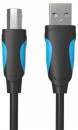 Кабель USB 2.0 AM-BM 3.0м Vention VAS-A16-B300 черный2