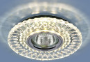 Встраиваемый светильник Elektrostandard 2197 MR16 CL/SL прозрачный/серебро 46903891010212