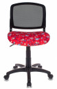 Кресло детское Бюрократ CH-296/ANCHOR-RD спинка сетка черный сиденье красный якоря2