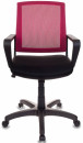 Кресло Бюрократ CH-498/CH/TW-11 спинка сетка бордовый сиденье черный