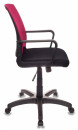 Кресло Бюрократ CH-498/CH/TW-11 спинка сетка бордовый сиденье черный2