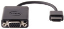 Переходник HDMI VGA 0.1м DELL 470-ABZX круглый черный