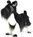 Мягкая игрушка собака Hansa Цвергшнауцер 45 см черный белый искусственный мех 5768