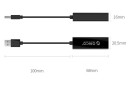 Переходник USB2.0 на Ethernet RJ-45 Orico UTJ-U2 черный3