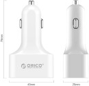 Автомобильное зарядное устройство Orico UCH-4U 2.4А 4 x USB белый3