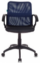 Кресло Бюрократ CH-590/BL/BLACK искусственная кожа спинка сетка синий сиденье черный2